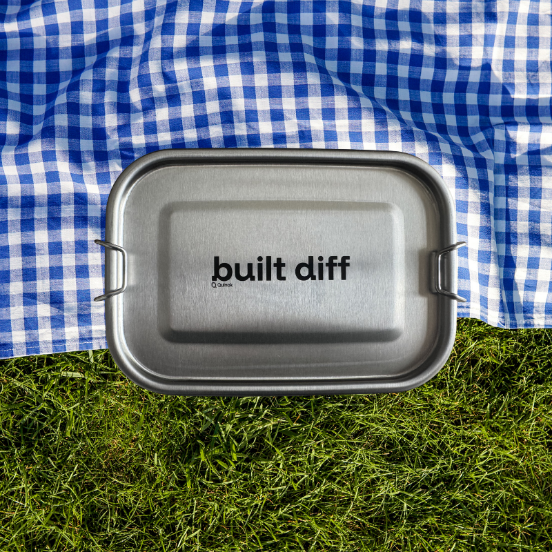 Schiscetta Quinck — merch ufficiale Quinck Built diff, €28